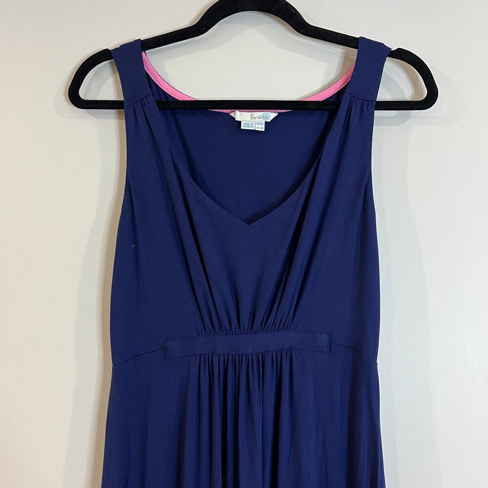 Boden Navy Blue Jersey Maxi Dress size 6 - Picture 3 of 6